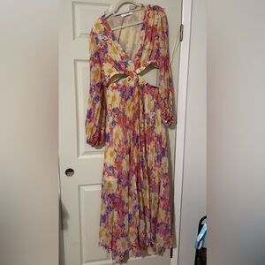 Astr Multicolor Floral Long Sleeve Dress